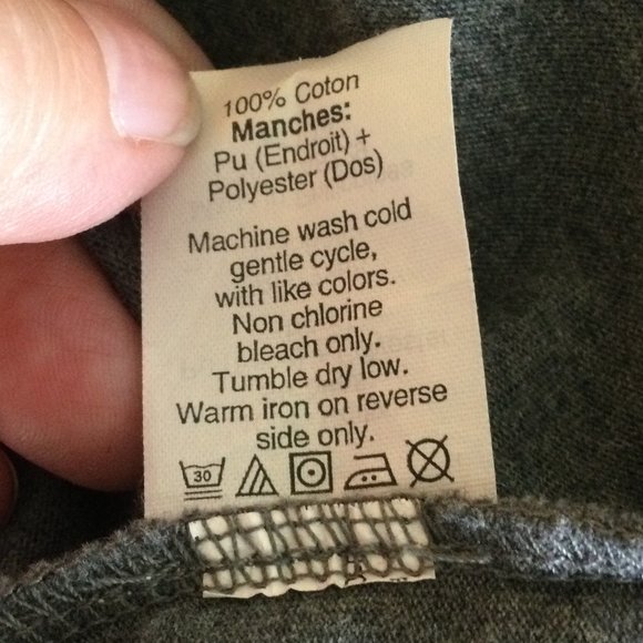 J. Crew Gray/Black Faux Leather Sleeves Medium - Picture 7 of 7